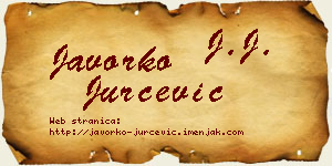 Javorko Jurčević vizit kartica